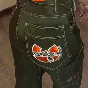 wu-tang clan inc. wide leg pants 1996